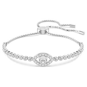 Swarovski Matrix Bracelet with evil eye, White, Rhodium plated With Box 5632062
